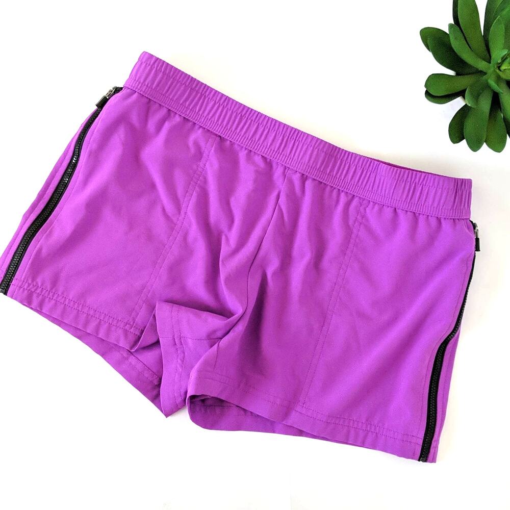 Fabletics‎ Shorts Purple Run Eloise Side Zipper Sm